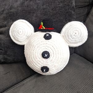 Mickey mouse inspired Snowman pillow